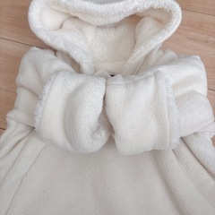 babyGAP 3~6month オーバーオール 防寒着 もこもこ 裏起毛の画像