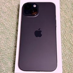iPhone 15 ブラック SIMフリー 128GB 中古美品の画像
