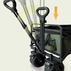 キャリーカート アウトドアワゴン 耐荷重175kg 後部展開の画像