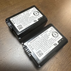 SONY  NP-FW50 カメラ用リチウムイオンバッテリー2個セットの画像