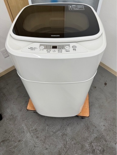 お引取様決まりました　　M09　YAMAZEN 洗濯機　3.8キロ　2024年製