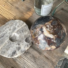 珍品 大理石 ❗️置物　天然石 パワーストーン ❗️
幸運の玉の画像