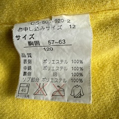 ジュニア用ダウンベスト　120サイズの画像