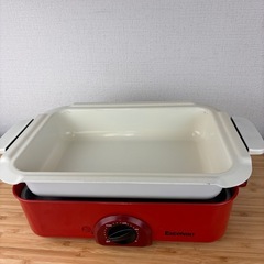 【ご来店特価】【たこ焼きもお好み焼きにも】Excelvan製のホットプレートの画像