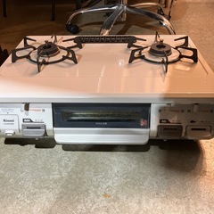 リンナイ　Rinnai　ガステーブル　ガスコンロ　調理器具　調理用品　二口コンロ【動作ok】【都市ガス用】の画像