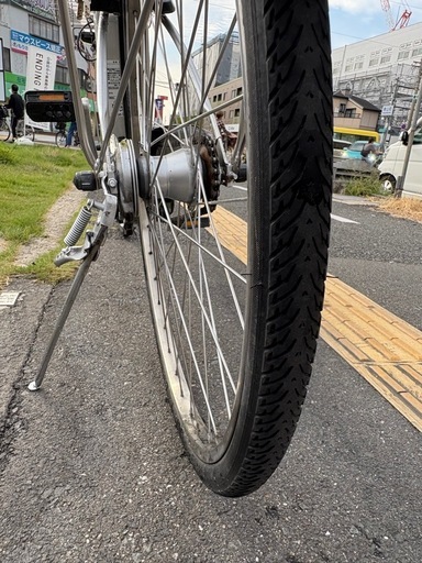中古 27㌅5段変速Panasonic電動アシスト自転車　8.9Ah4点灯 大阪