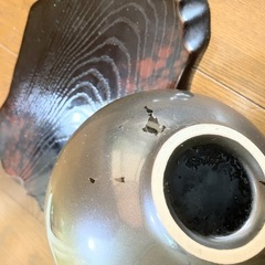 花瓶 球形 壺 置物の画像