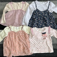 女の子秋冬服100〜110の画像