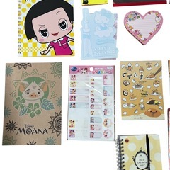 メモ帳 名前シール ポストイット 大量 まとめ売り チコちゃん モアナ Disney ぐでたま くまモン もちもちパンダ ワンピース カーズ キティーの画像