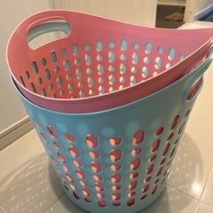 ランドリーバスケット　二箇セットの画像