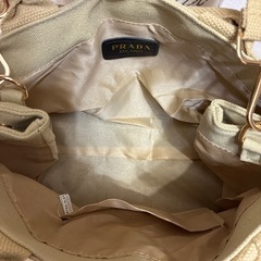 PRADA カナパ トートバッグ 2way カーキベージュの画像