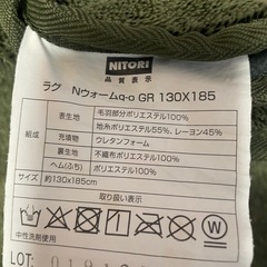 ホットカーペット1.5畳＆ラグ付きの画像