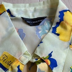 ヴィンテージ　シャツ　ARCOBALENO 花柄長袖シャツの画像