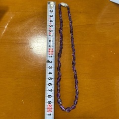 アメジストのネックレスの画像
