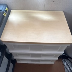 衣装　収納ケース３段の画像