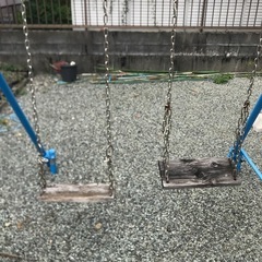 単管パイプブランコの画像