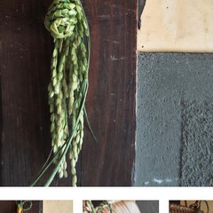 １０月５日、総社市、宿マルシェにてわら細工のワークショップ…