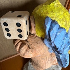 木彫り　オブジェ　置物　の画像