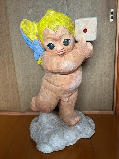 木彫り　オブジェ　置物