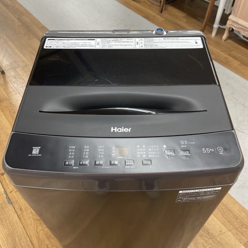R072 ☀️ ジモティー限定特別価格！ 2024年製の高年式！ Haier 洗濯機（洗濯5.5㎏) JW-U55LK ⭐ 動作確認済