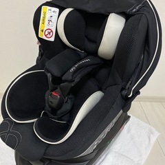 エールべべクルット5i ISOFIX取付　360度回転の画像