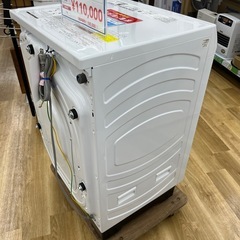 AQUA アクア ドラム式洗濯機 AQW-DM10R-L（W） 2025年製 ヒートポンプ式 洗い12kg 乾燥5kg 洗濯機 の画像