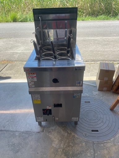 マルゼン6テボ茹で麺機　LPガス用省エネ超美品