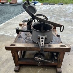 【昭和レトロ】橋本式製茶機械（揉捻機）インテリア・飾りにの画像