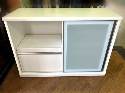 NITORI/ニトリ■キッチンローボード カウンターリーフ キッチン収納白 ホワイト