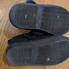 キッズシューズ　黒　14cmの画像