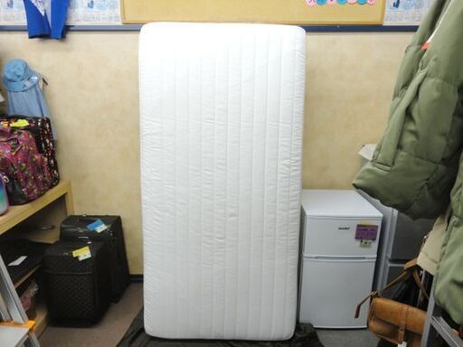 無印良品 MUJI シングル 脚付きマットレスベッド ボンネルコイル スチールメッシュ 洗えるカバー 西岡店