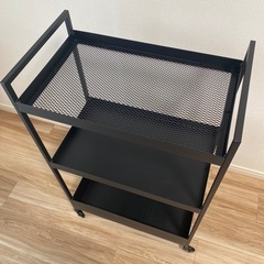IKEA ワゴン ブラックの画像