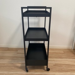 IKEA ワゴン ブラックの画像