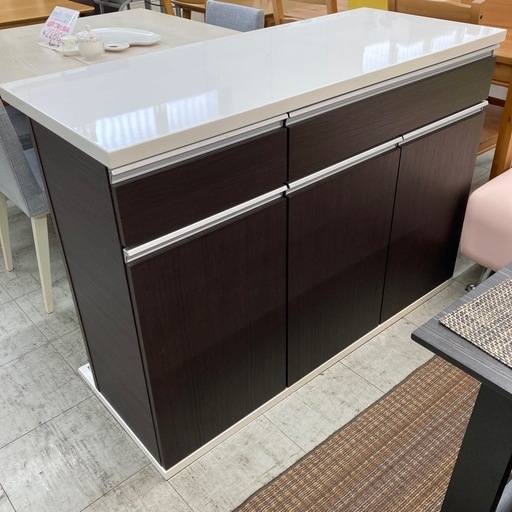 カウンターテーブル　※天板キズ・日焼けあり