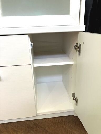 メーカー不明■食器棚 ダイニングボード カップボード キッチン収納白 ホワイト