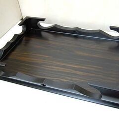 唐木 黒丹 花台 幅48×奥行33×高さ7.5cm 飾台 武蔵 胴丸 元箱付き 札幌市 清田区 平岡の画像