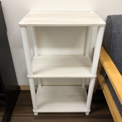 売約済【１点限り/組立済完成品】オープンラック3段　システムラック　隙間ラック　収納ラック　OP3BWの画像