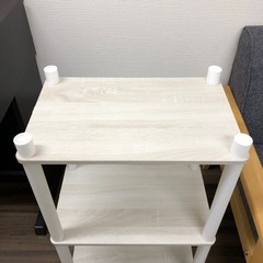 売約済【１点限り/組立済完成品】オープンラック3段　システムラック　隙間ラック　収納ラック　OP3BWの画像