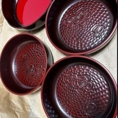 美品　おぼん＆菓子器セットの画像
