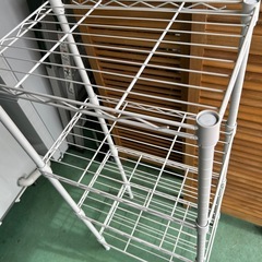 スチールラック 白 幅44cm 4段の画像