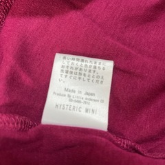 hysteric mini　女の子Tシャツ　90.95.100.105の画像
