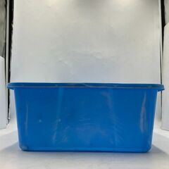 【現状品】青いかご かご 大きいかご ブルー 箱 入れ物 ボックス 1点の画像