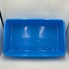 【現状品】青いかご かご 大きいかご ブルー 箱 入れ物 ボックス 1点の画像