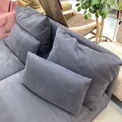 🛋️春日市🛋️2Pソファ🛋️ I K E A🛋️イケア🛋️２人用🛋️黒色🛋️クッション付き🛋️ゆったり🛋️定価59,900円🛋️No2021の画像
