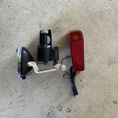 自転車用前後ライトの画像