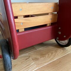 ラジオフライヤー クラシックウォーカーワゴン 手押し車 おもちゃ箱としてもの画像
