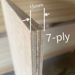 床のDIYリフォームに！15ｍｍ厚アピトン合板の画像