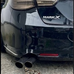 マークx  ストレートマフラー　ワンオフ　ひだりだ左出しの画像