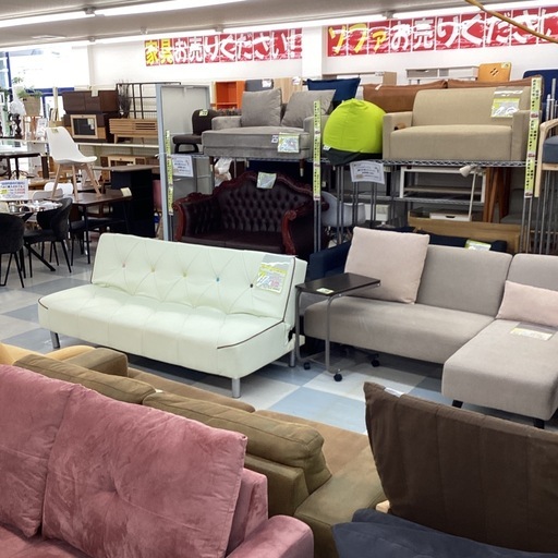 ?️春日市?️2Pソファ?️２人用?️ピンク?️ベルベット生地?️レトロ風?️定価69,800円?️No2035