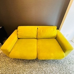 無印良品　2人掛け ソファーの画像